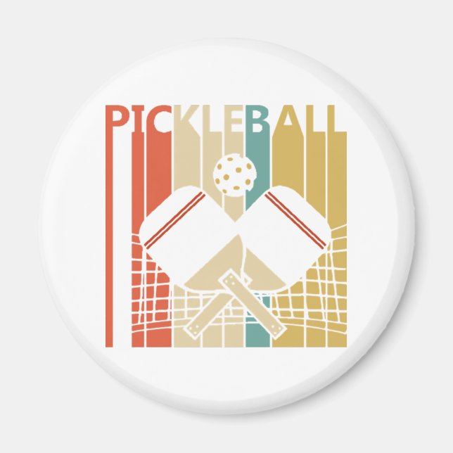 Vintage Retro Pickleball  Magnet (Front)