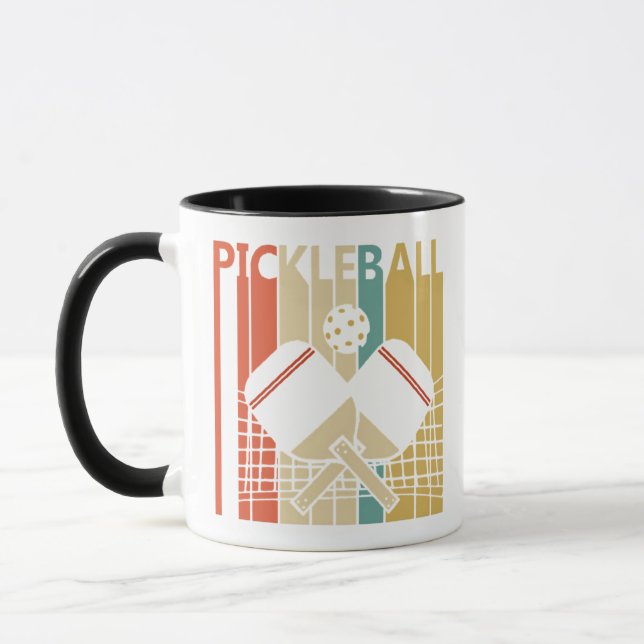 Vintage Retro Pickleball  Mug (Left)