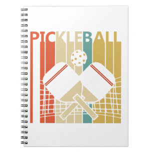 Vintage Retro Pickleball Notebook