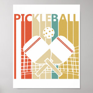 Vintage Retro Pickleball  Poster