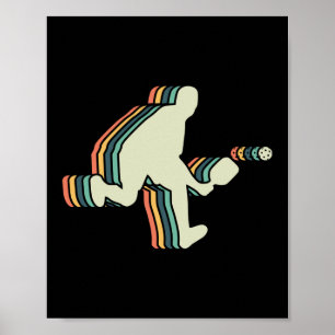 Vintage Retro Pickleball Poster