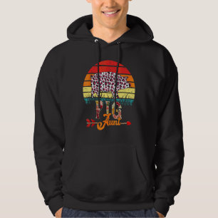 Vintage Retro Pig Aunt Flowers Leopard Pig Mother' Hoodie
