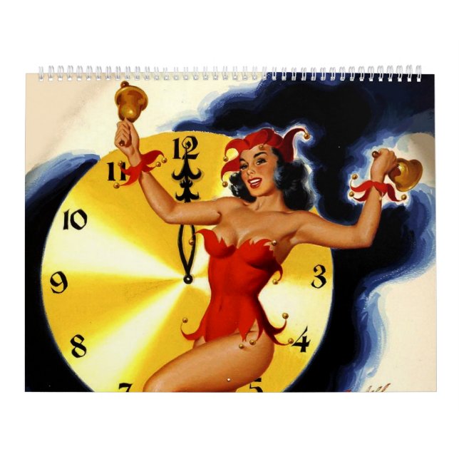 Vintage Retro Pin-up Girls 2014 Calendar (Cover)