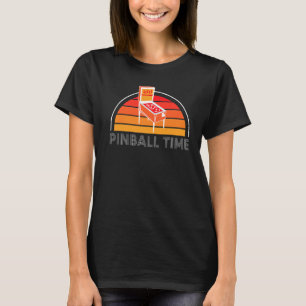 Vintage Retro Pinball Time Pinball Machine Player  T-Shirt