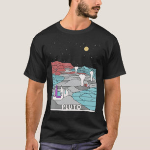 Vintage Retro Pluto National Park  Visit Pluto Lin T-Shirt