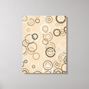 Vintage Retro Pop Squares Abstract Art Canvas Print