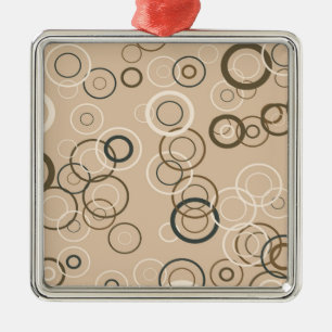 Vintage Retro Pop Squares Abstract Art Ornaments