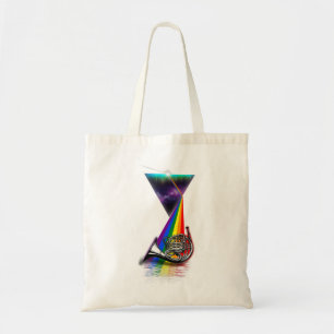 Vintage Retro Prism French Horn4 Tote Bag