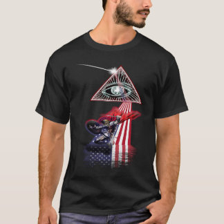 Vintage Retro Prism US Flag Gladiator T-Shirt