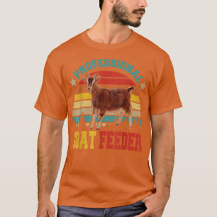 Vintage Retro Professional Goat Feeder Funny Farme T-Shirt