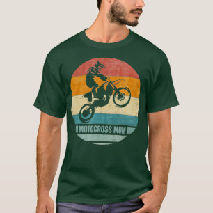 Vintage Retro Proud Motocross Dirt Bike Mum T-Shirt