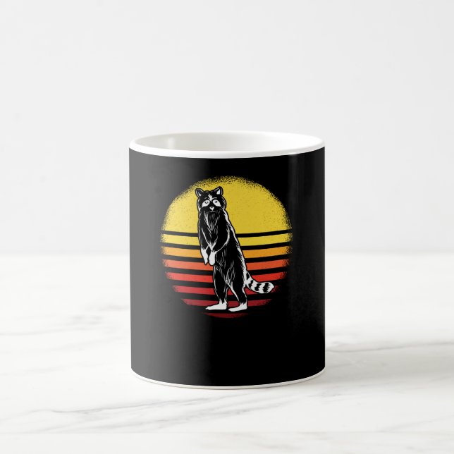 Vintage Retro Racoon Coffee Mug (Center)