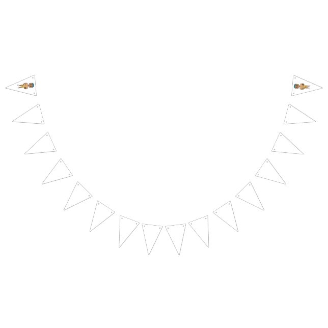 vintage retro rainbow football player ombre   bunting  (All)