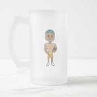 vintage retro rainbow football player ombre