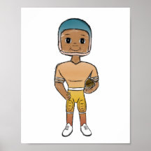 vintage retro rainbow football player ombre