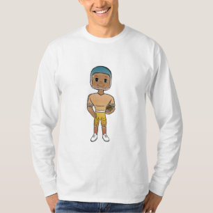 vintage retro rainbow football player ombre T-Shirt