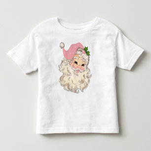 Vintage Retro Red Santa Unisex Toddler T-Shirt