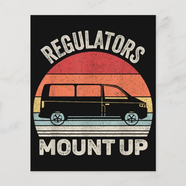 Vintage Retro Regulators Mount Up Funny Mum (Front)