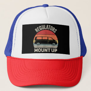 Vintage Retro Regulators Mount Up Funny Mum Trucker Hat