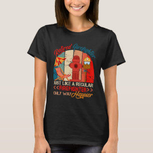 Vintage Retro Retired Firefighter Definition Only T-Shirt