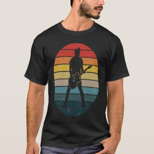Vintage Retro Rock & Roll Music and Guitar Lover T-Shirt