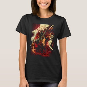 Vintage Retro Rock & Roll Music and Guitar Lover T-Shirt