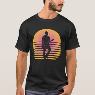 Vintage Retro Rock & Roll Music and Guitar Lover T-Shirt