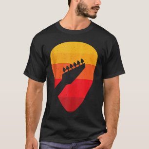 Vintage Retro Rock & Roll Music and Guitar T-Shirt