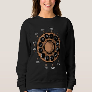 Vintage Retro Rotary Dial Telephone Sweatshirt