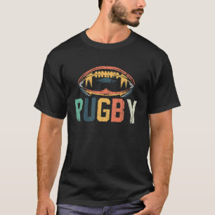 Vintage Retro Rugby Player Coach Sports Graphic T-Shirt
