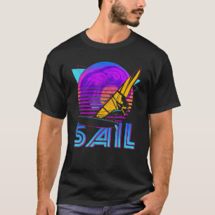 Vintage Retro Sail Sailing Sailer Sunset For Mens  T-Shirt