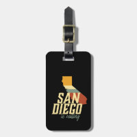 Vintage Retro San Diego California USA City Map
