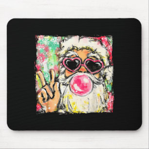 Vintage Retro Santa Bubble Gum Nk Sungles Christma Mouse Mat