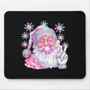 Vintage Retro Santa Christmas Nk Sungles Bubble Gu Mouse Mat