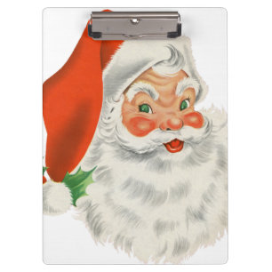 Vintage Retro Santa Claus Clipboard