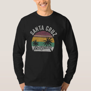 Vintage Retro Santa Cruz California Beach Sunset 4 T-Shirt