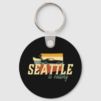 Vintage Retro Seattle Washington USA City Map