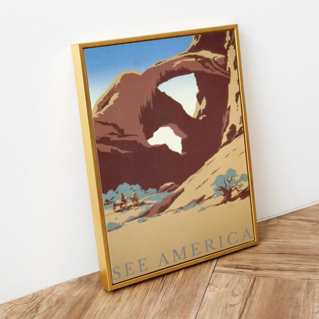Vintage Retro See America Arches National Park Poster (Creator Uploaded)