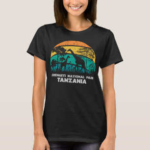 Vintage Retro Serengeti National park, Tanzania Af T-Shirt