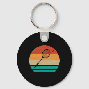 Vintage Retro Shuttle Badminton 1 Key Ring
