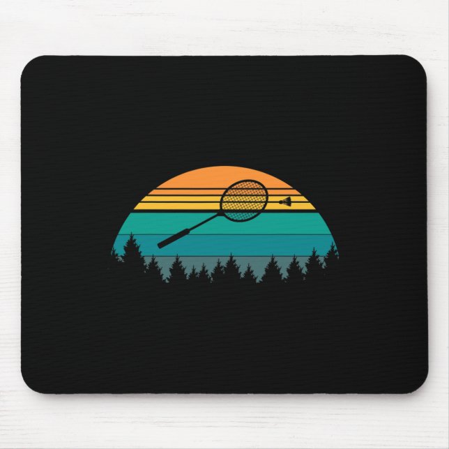Vintage Retro Shuttle Badminton 2  Mouse Mat (Front)