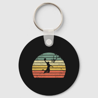 Vintage Retro Sketll Dunk Shirt Sunset Colorful  Key Ring