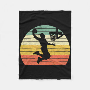 Vintage Retro Sketll Dunk Sunset Colourful Men Boy Fleece Blanket