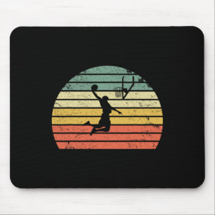 Vintage Retro Sketll Dunk Sunset Colourful Mouse Mat