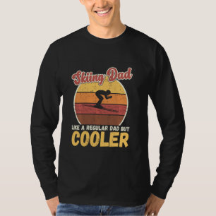 Vintage retro Skiing Dad Funny Skiing Father's Day T-Shirt