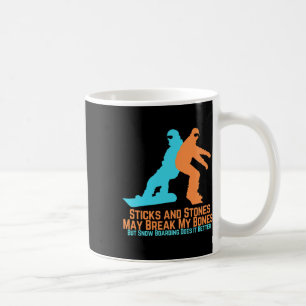 Vintage Retro Snowboarding Gift For Snowboarders Coffee Mug