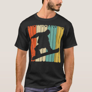 Vintage Retro Snowboarding Silhouette T-Shirt