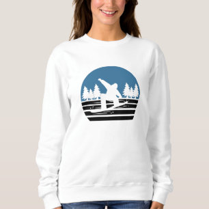 Vintage Retro Snowboarding Sweatshirt