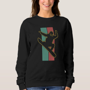 Vintage Retro Snowboarding Sweatshirt