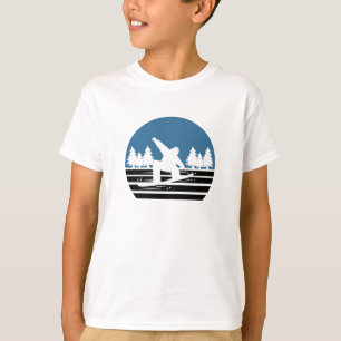 Vintage Retro Snowboarding T-Shirt